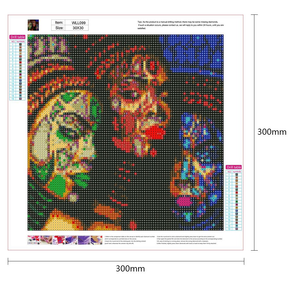 Diamond Painting - Full Round - Painted Face