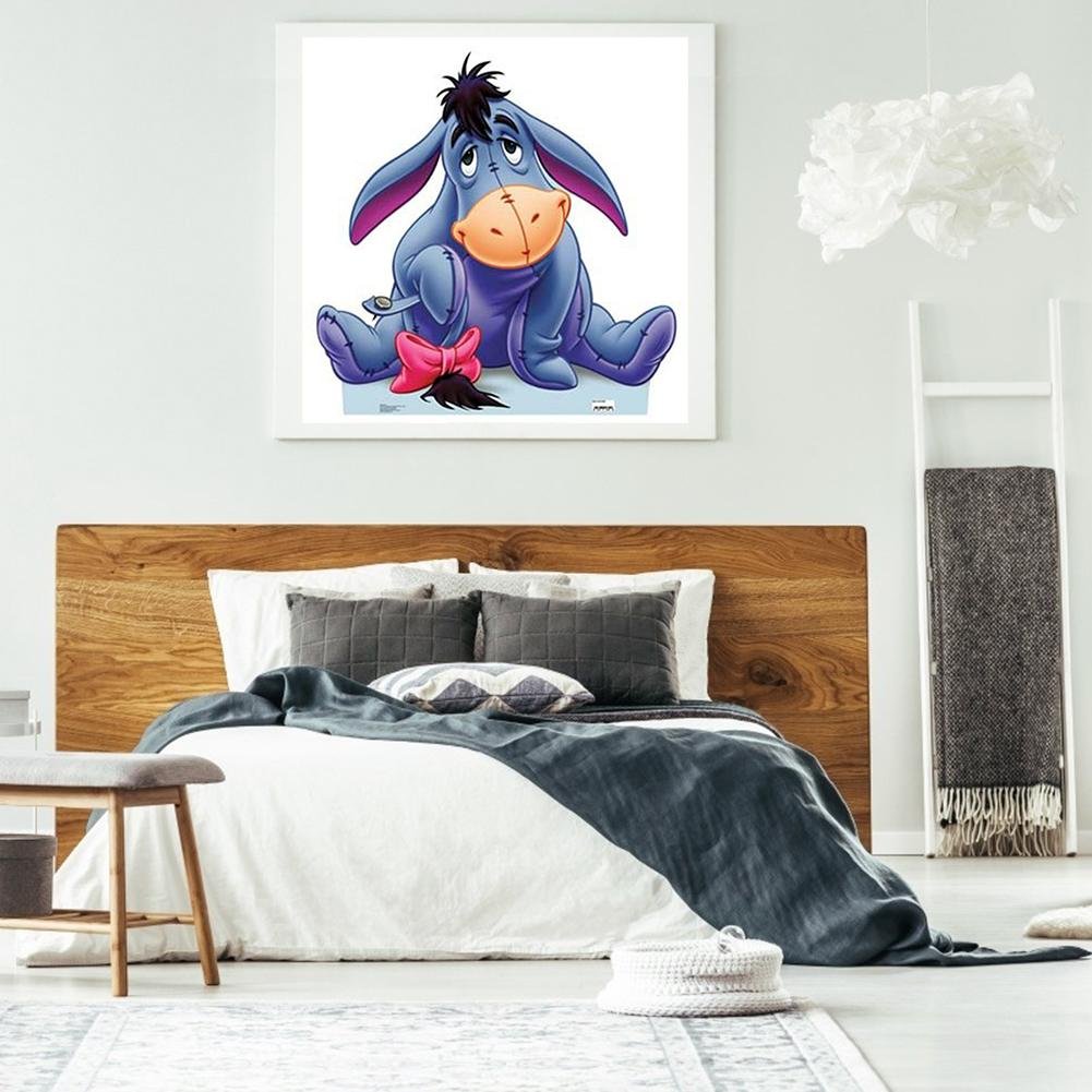 Eeyore Full Round Square 5D Diamond Painting On Canvas