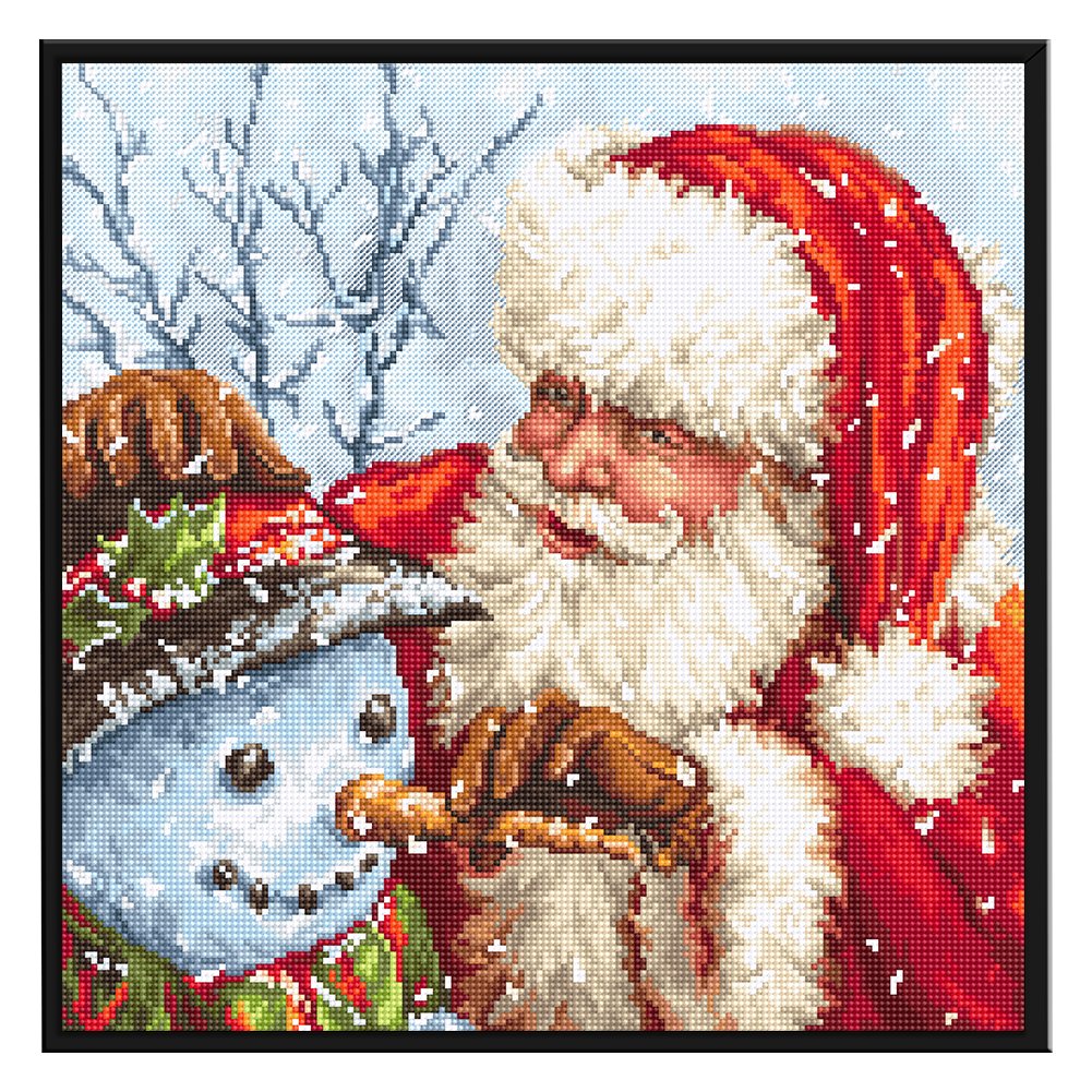 11ct Estampado Ponto Cruz - Papai Noel (40*40cm)