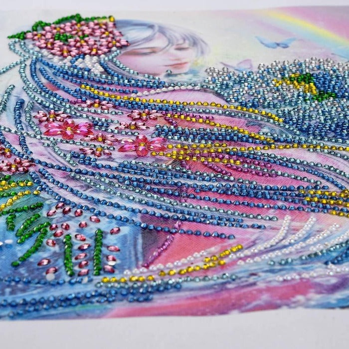 Fairy Girl Part Drill Special Shaped Rhinestones Diamond Painting