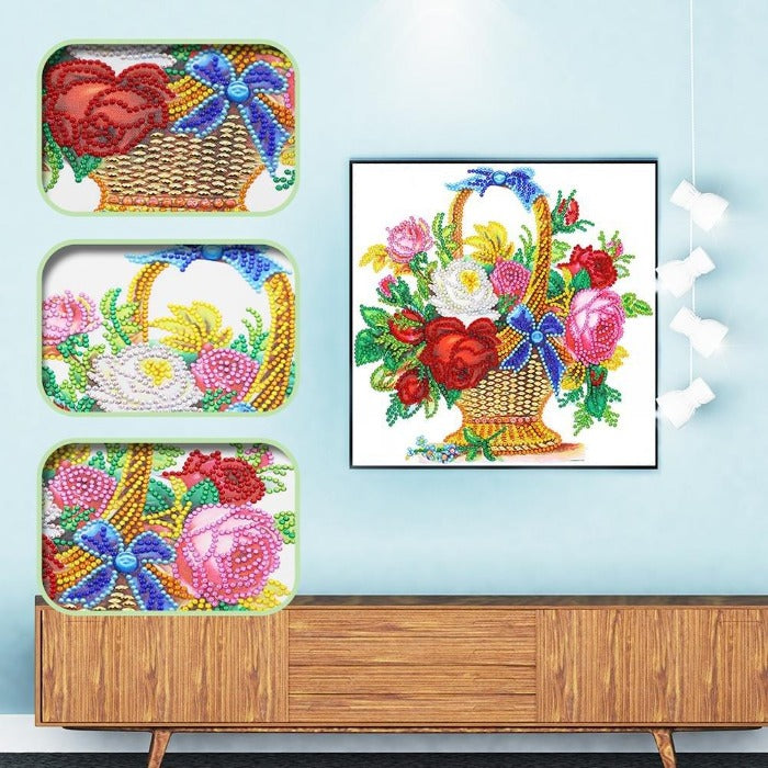 Diamond Painting - Crystal Rhinestone - Flower Basket【diamondpaintingsart】
