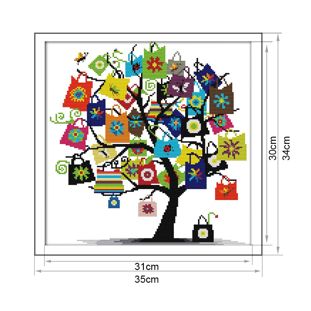 14ct Stamped Cross Stitch - Gift (34*35cm)