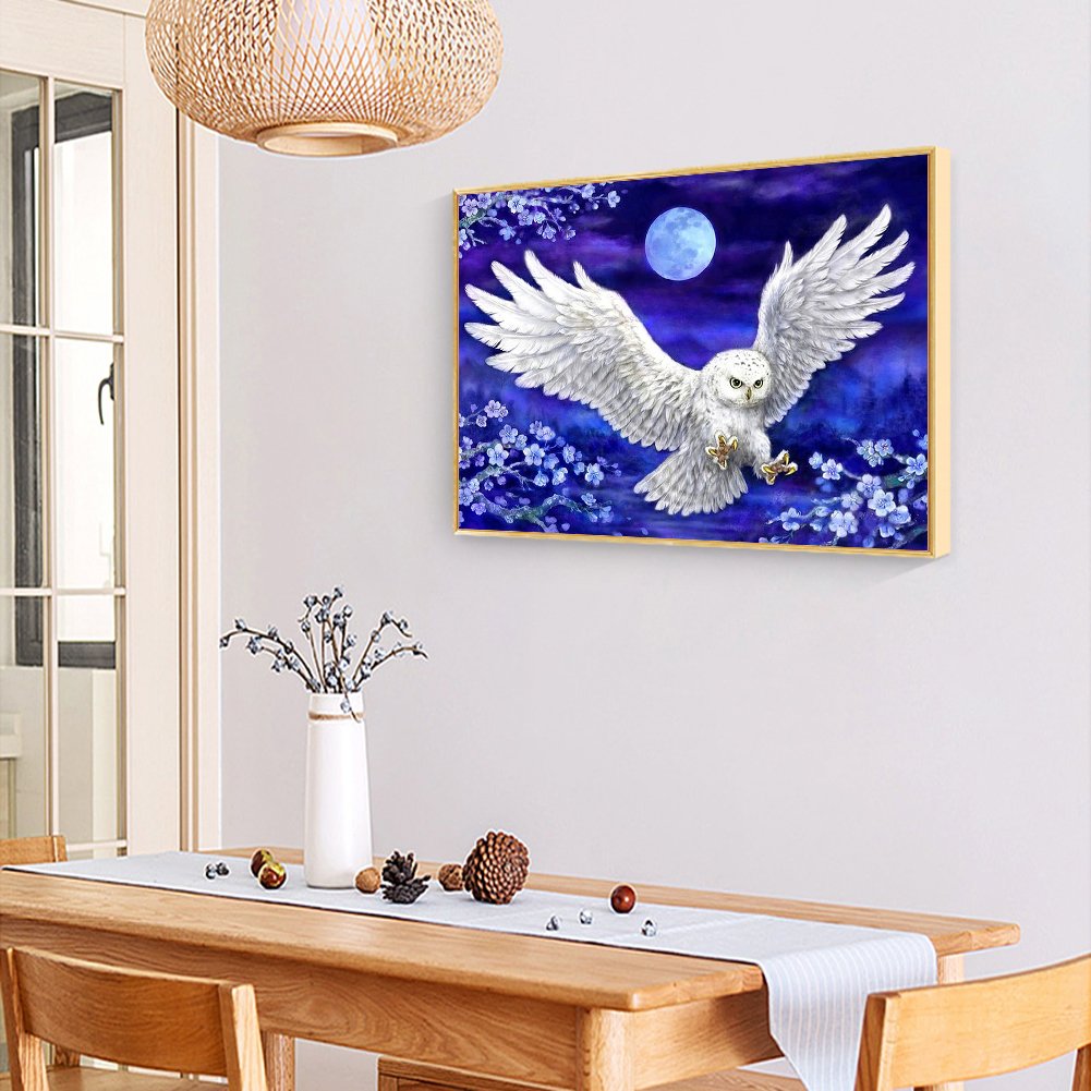 Pintura Diamante - Rodada Completa - Coruja Voadora 2