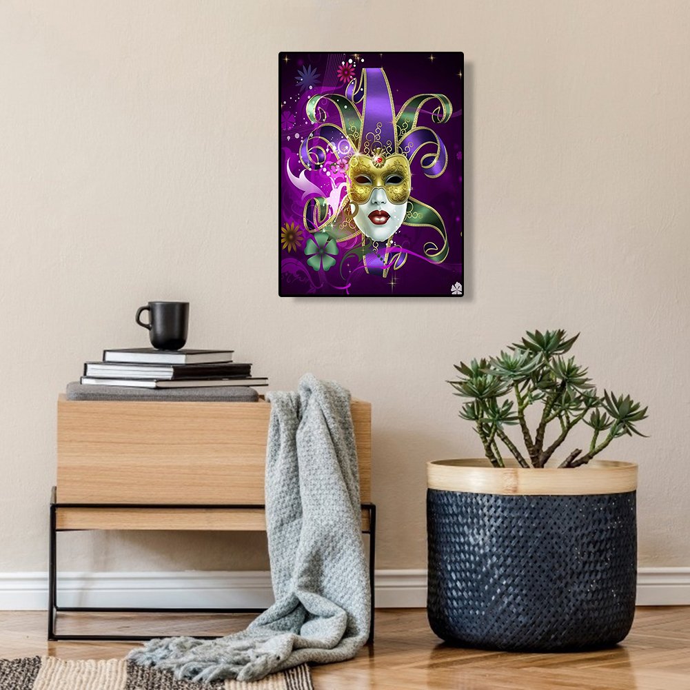 Pintura Diamante - Redondo Completo - Máscara Facial