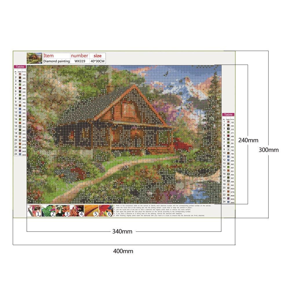 Diamond Painting - Full Round - Nature House