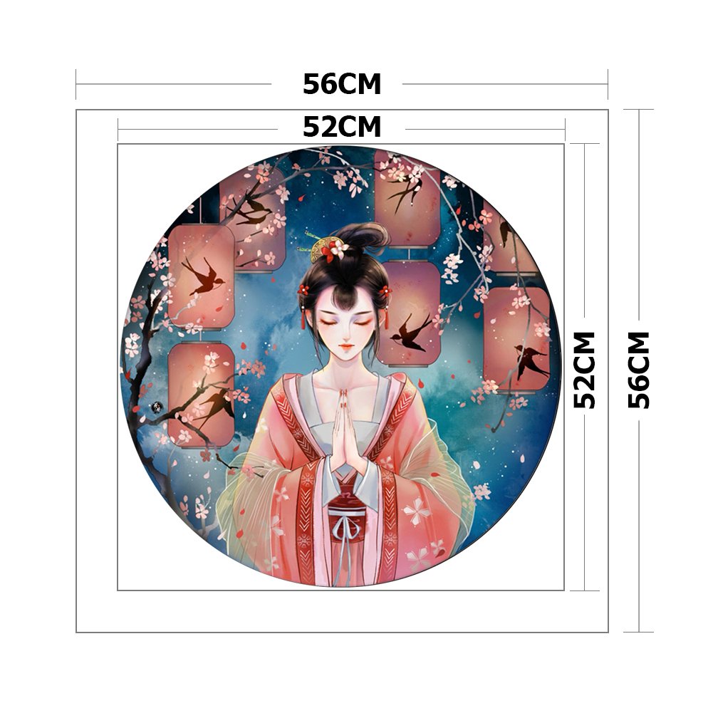 11ct Stamped Cross Stitch - Chinese Style Beauty(56*56cm)