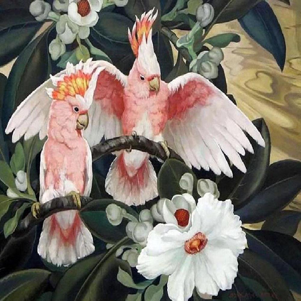 5D Diy Diamond Painting Kit Full Round Beads Bird & Flower