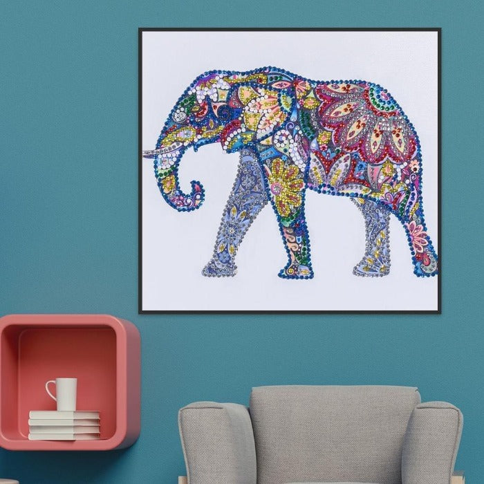 Elephant Part Drill Special Shaped Rhinestones Diamond Painting¡¾diamondpaintingsart¡¿