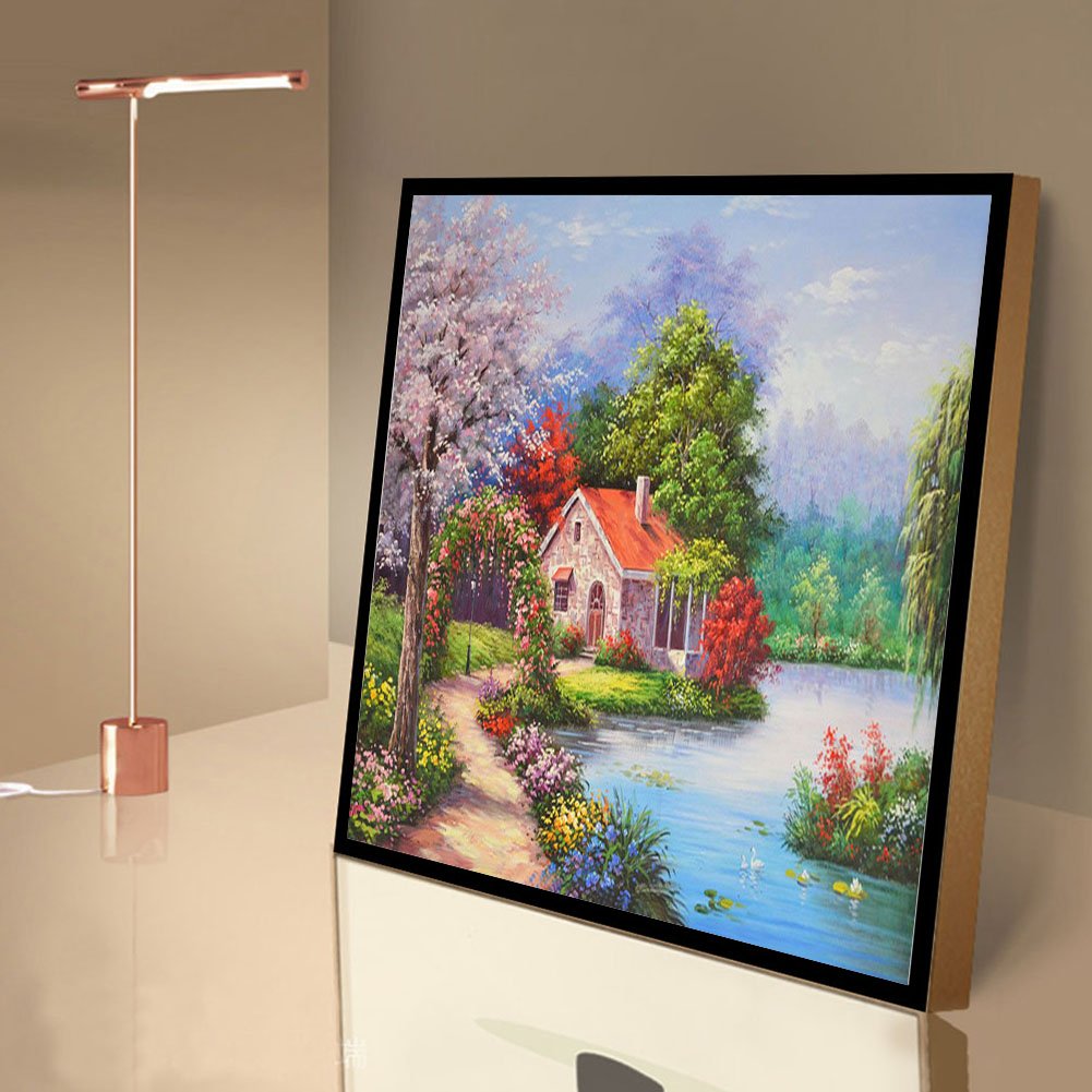 Diamond Painting - Full Round - Lakeside House