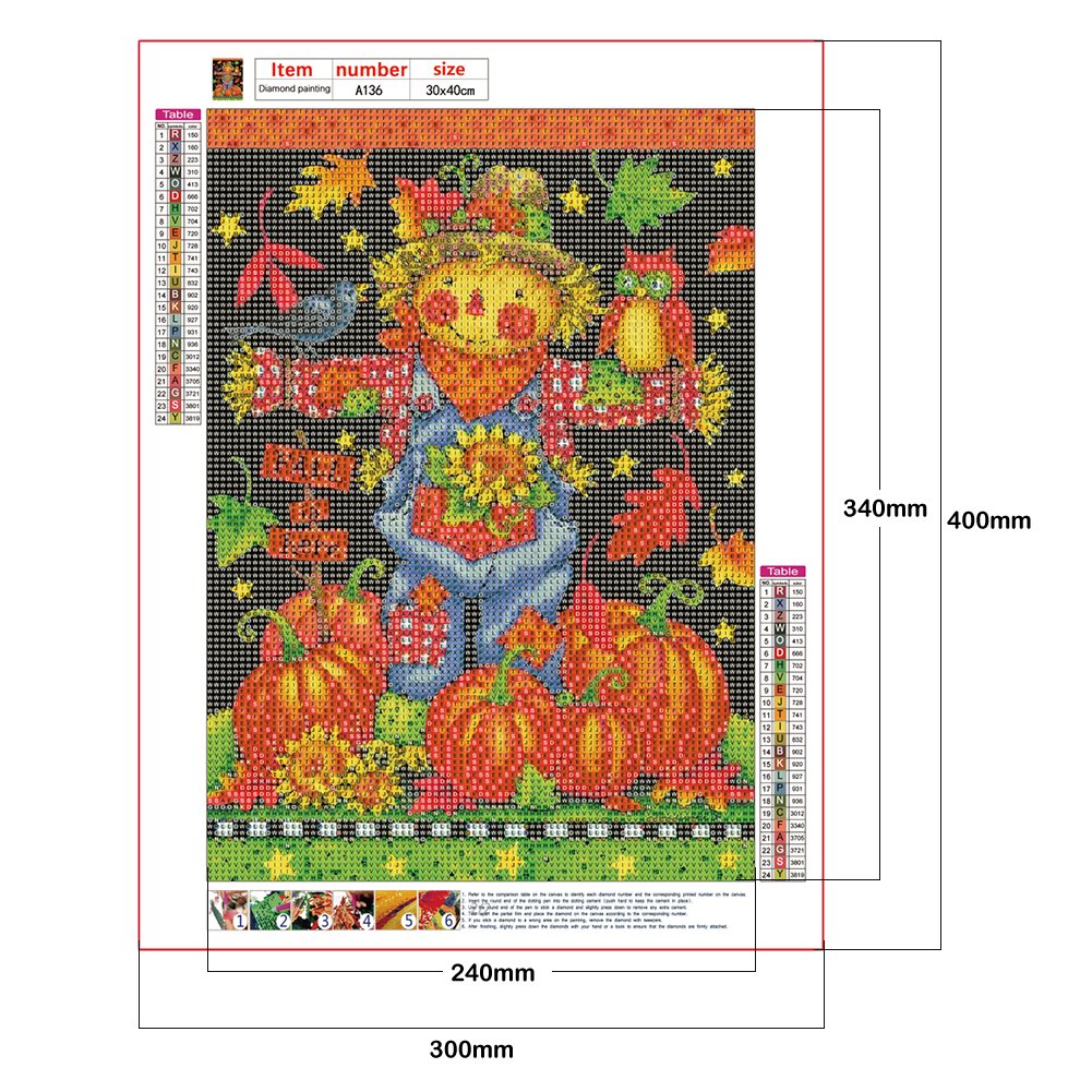 Diamond Painting - Full Round -Scarecrow
