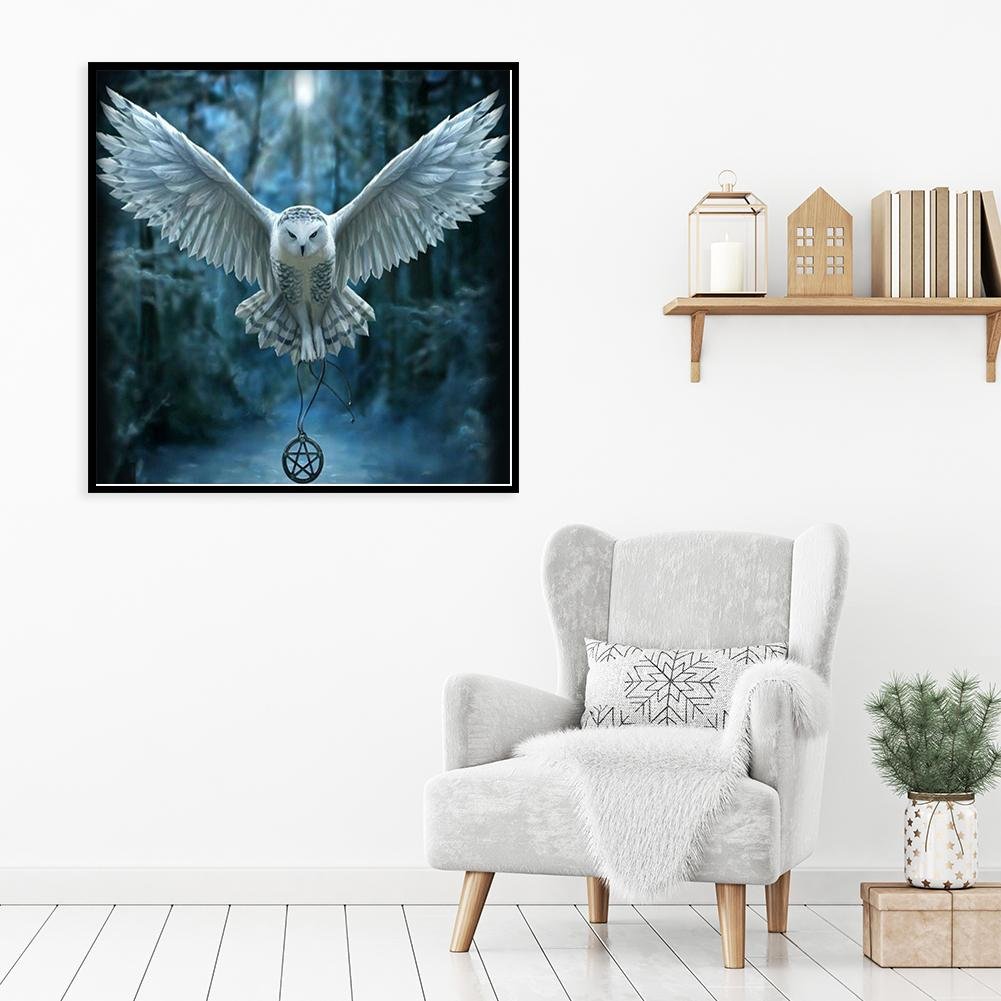 Diamond Painting - Full Round - Flying Owl 1