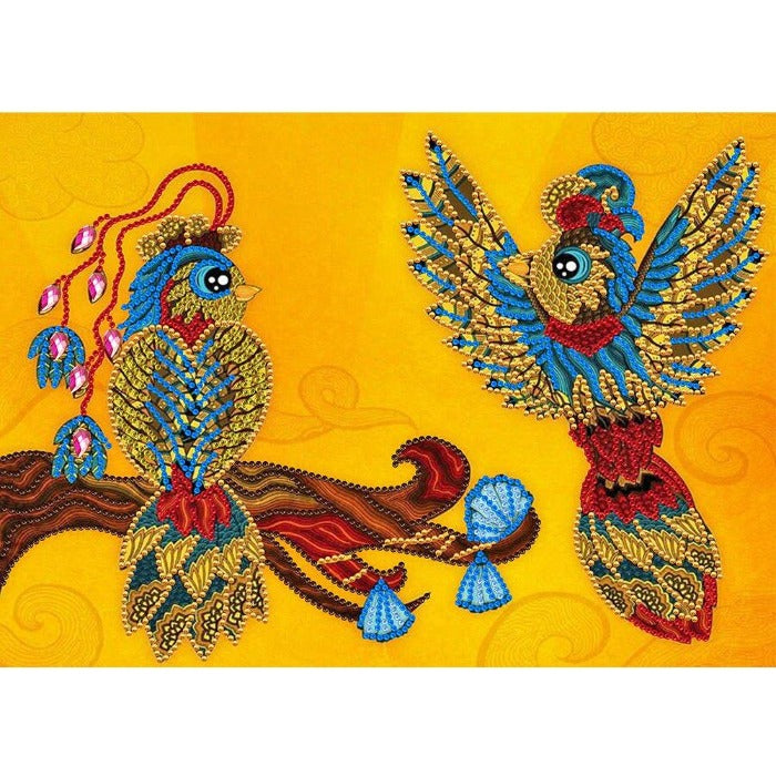 Two Birds 5D Special Shaped Part Drill Resin embroidery Craft