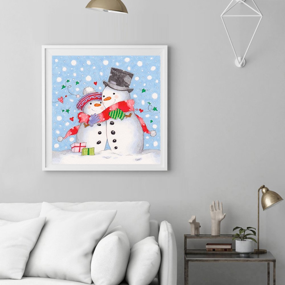 Diamond Painting - Full Round - Snowman H