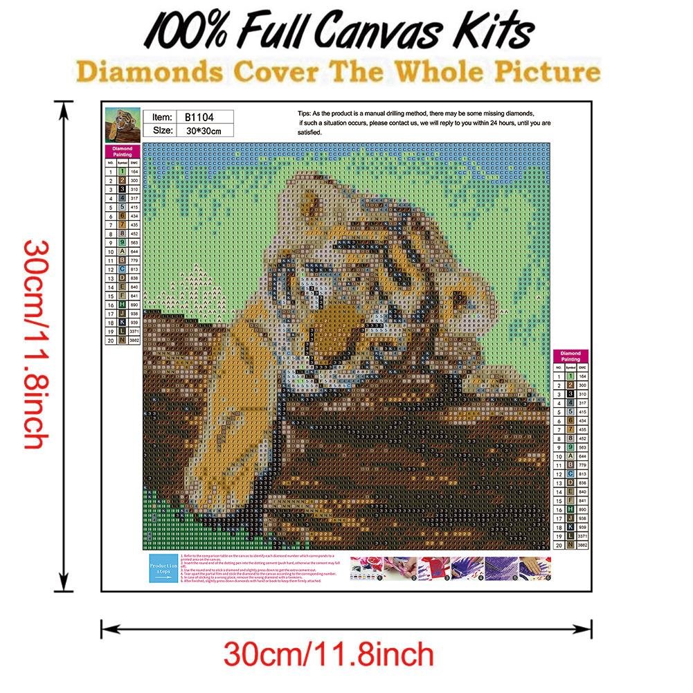 Diamond Painting - Full Round - Tiger 2
