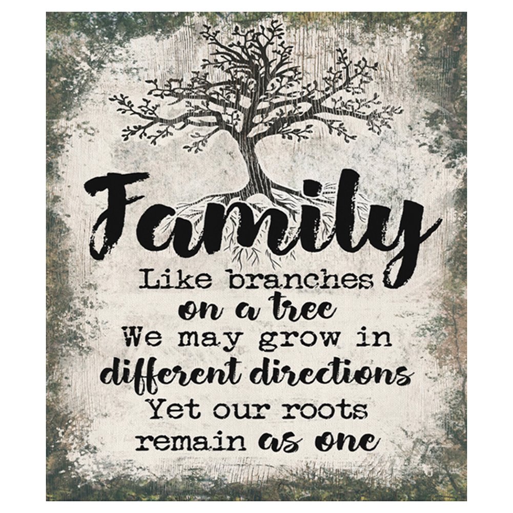 11ct Stamped Cross Stitch Home Family Letters(46*52cm)