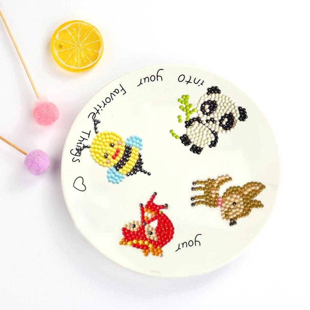 DIY Animals Full Round Diamond Painting Stickers