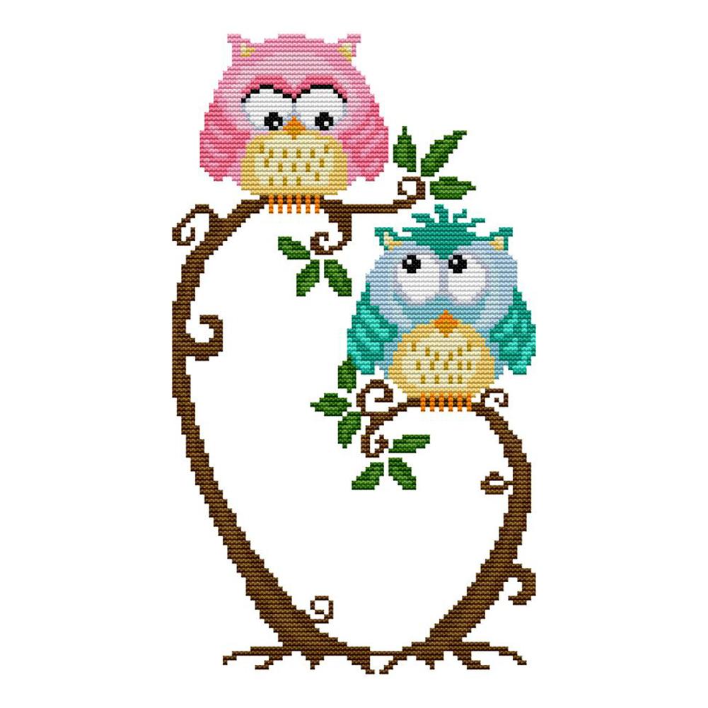 14ct Stamped Cross Stitch Owl(19*33cm)