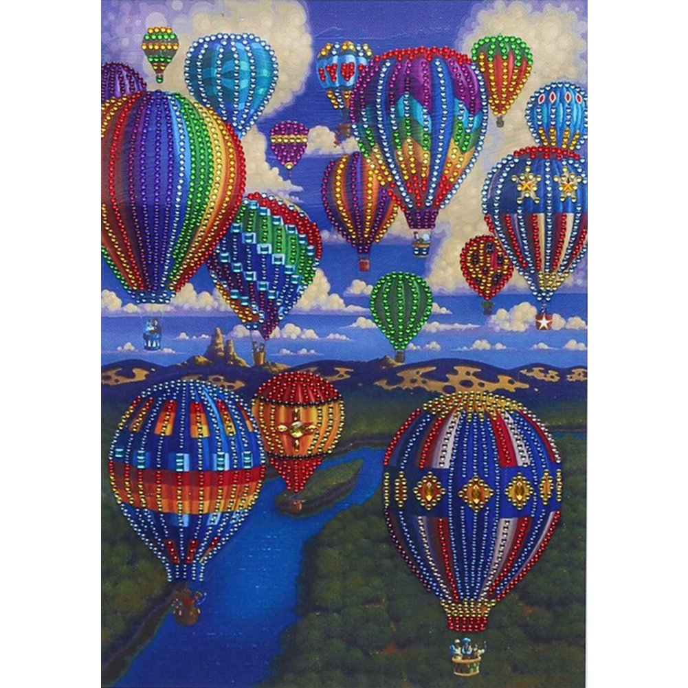DIY 5D Crystal Rhinestone Diamond Painting Kit Hot Air Balloon