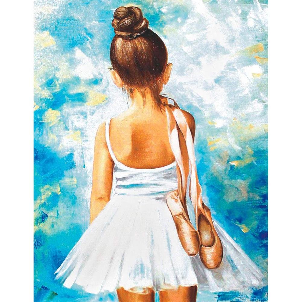5D Diy Diamond Painting Kit Full Round Beads Ballet Girl