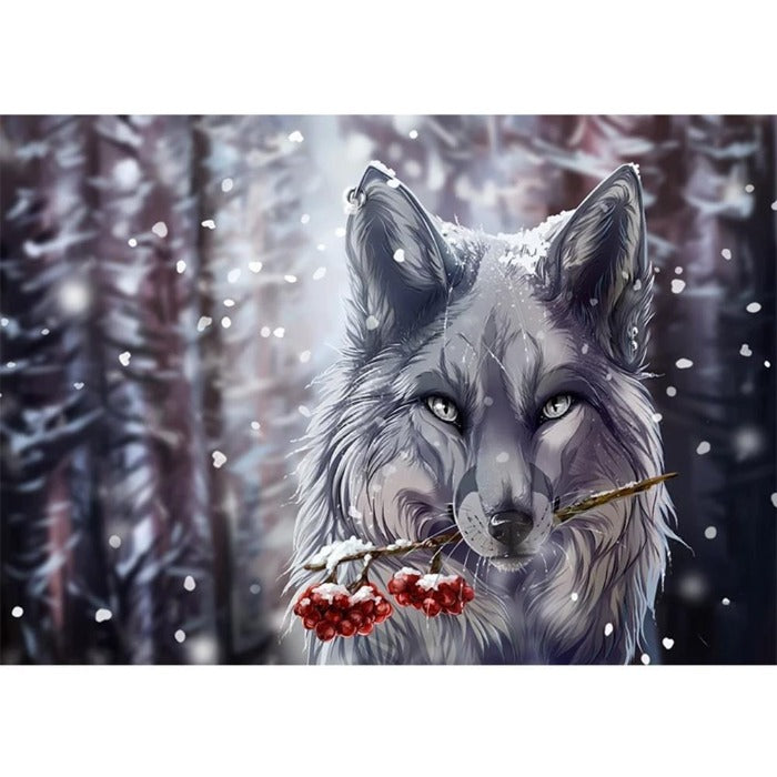 Painting By Numbers Kit Oil Painting Art Picture Animal Wolf