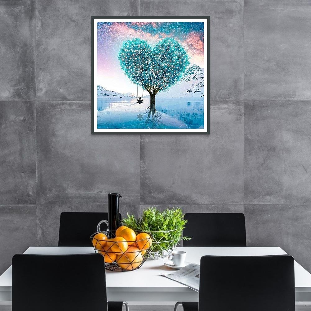 5D DIY Diamond Painting Kit - Full Round - Love Tree A
