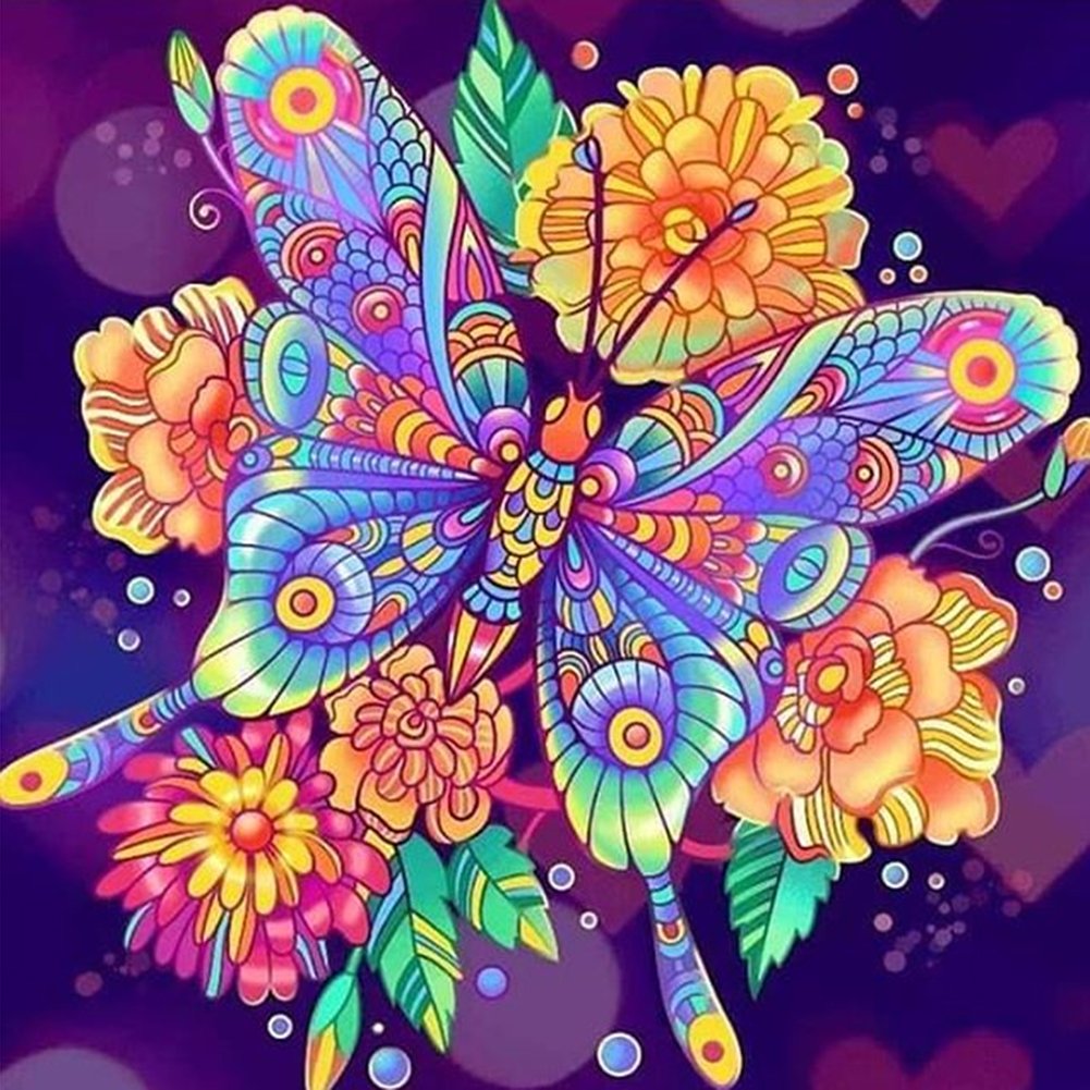 Diamond Painting - Full Round - Butterfly
