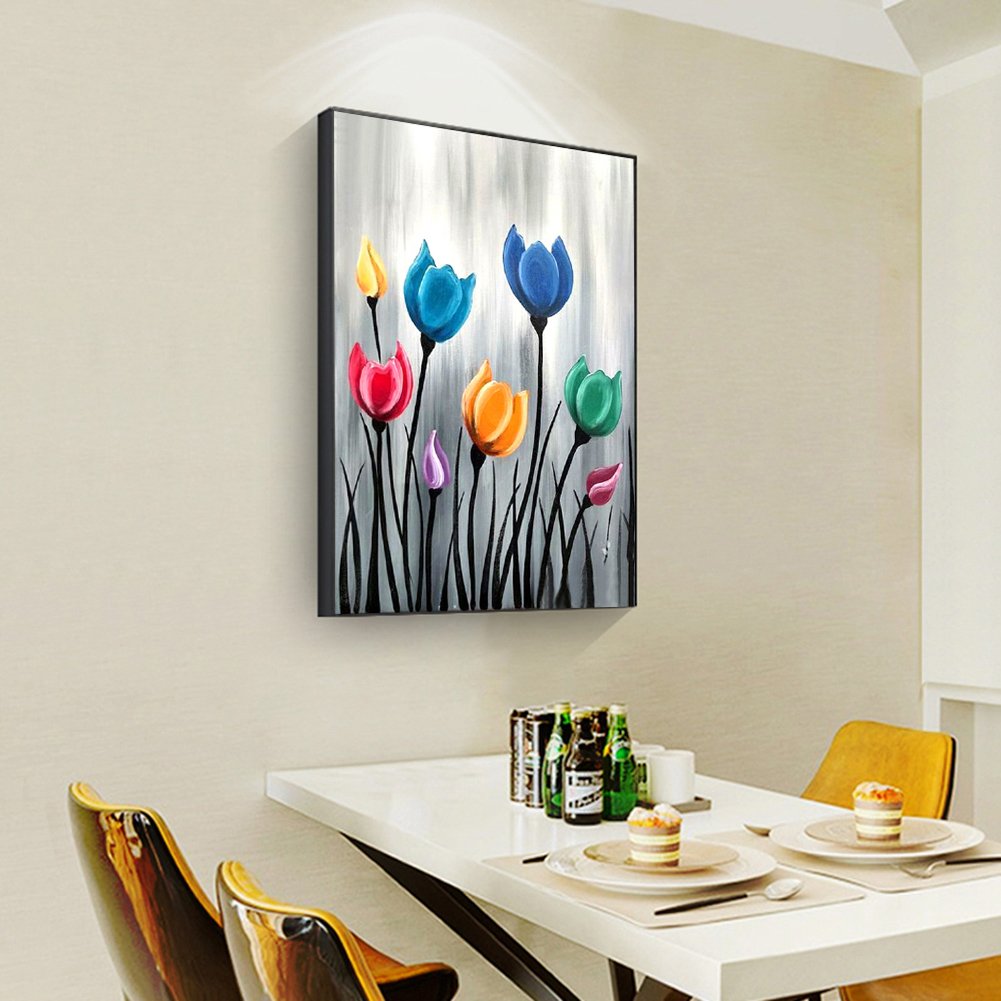Diamond Painting - Full Round - Colorful Flowers B