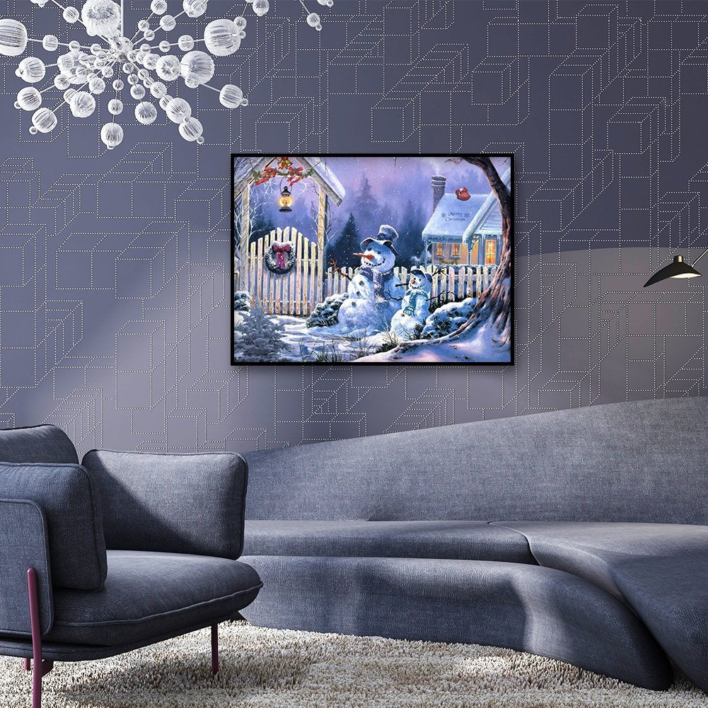 Diamond Painting - Full Round - Snowman E