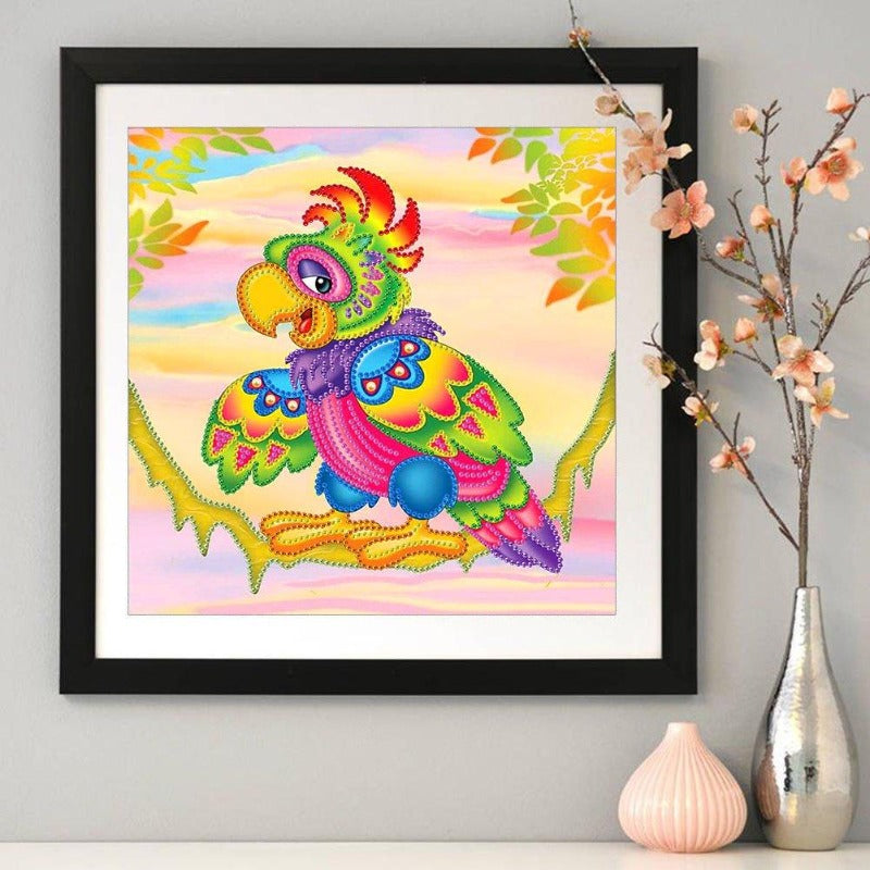 DIY Colorful Bird Mosaic embroidery kits