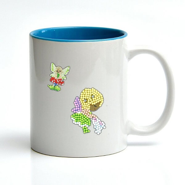 flying princess diamond sticker on cup