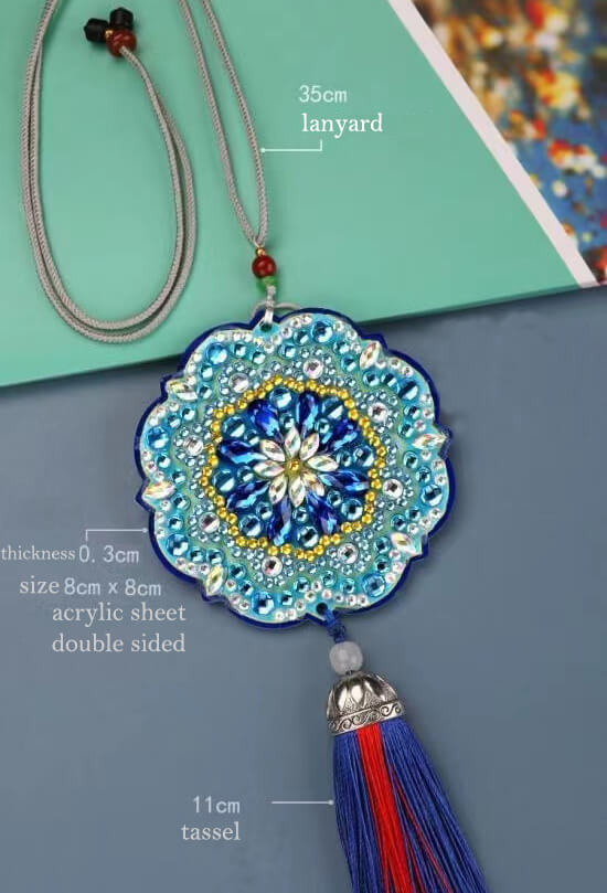 DIY Special Shaped Diamond Painting Lucky Hanging Pendant With Tassel