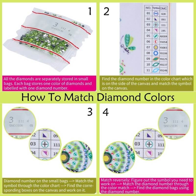how to match diamond colors