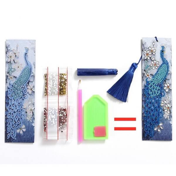 peacock partial drill crystal rhinestone embroidery include drawing tools