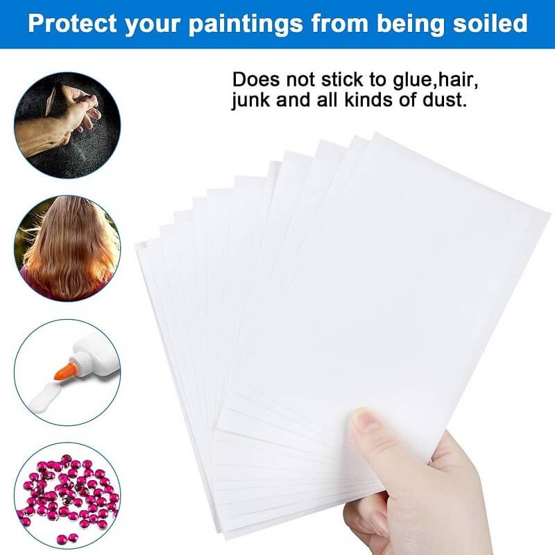 Release Paper protect diamond painting from beling soiled