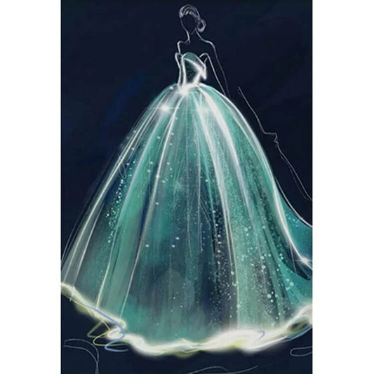 5d diamond painting princess dress kit