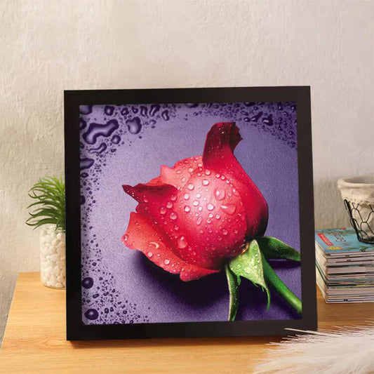 Diamond Painting - Full Round / Square - Rose With Water Drops
