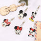 5pcs Micky & Minnie Mouse DIY Diamond Painting Keychains