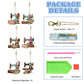 Sewing Machine 6pcs DIY Diamond Painting Keychains Package