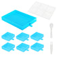 diamond painting beads storage tray kit with lid blue