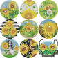8 Pcs DIY Sunflower Diamond Painting Coasters with Holder