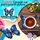 Butterfly Special Shaped Diamond Painting Coaster (With Stand)