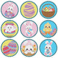 9pcs rabbit diamond painting cup coaster set