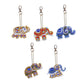 5pcs DIY Diamond Painting Keychains - Elephant