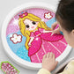 Kit de pintura de diamante princesa para crianças com/sem moldura