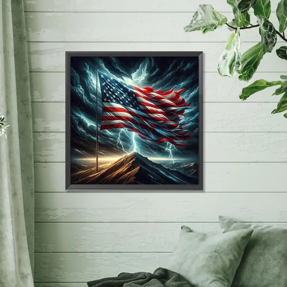 American Flag 5D DIY Diamond Art