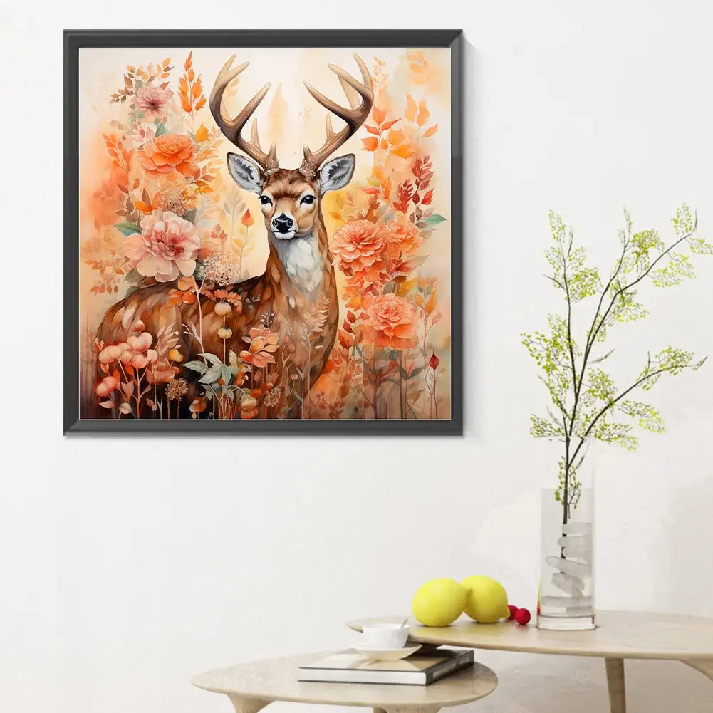autumn elk diamond painting