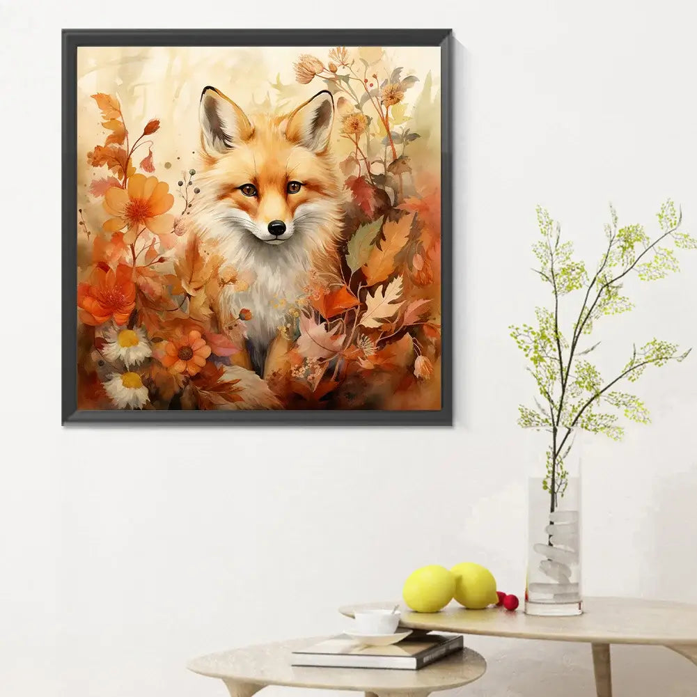 autumn fox diamond art KIT