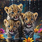 Baby Leopard diamond art kit