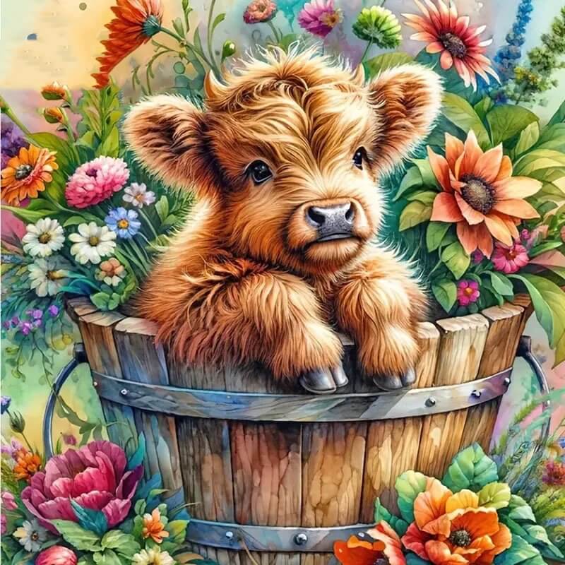 Baby Yak Diamond Painting Kit