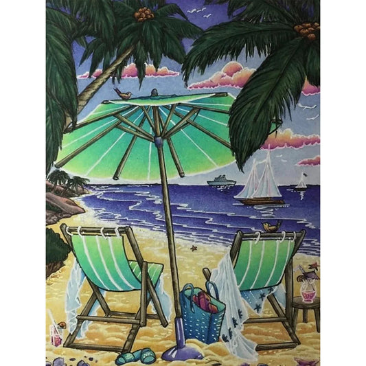 beach chair diamond painting
